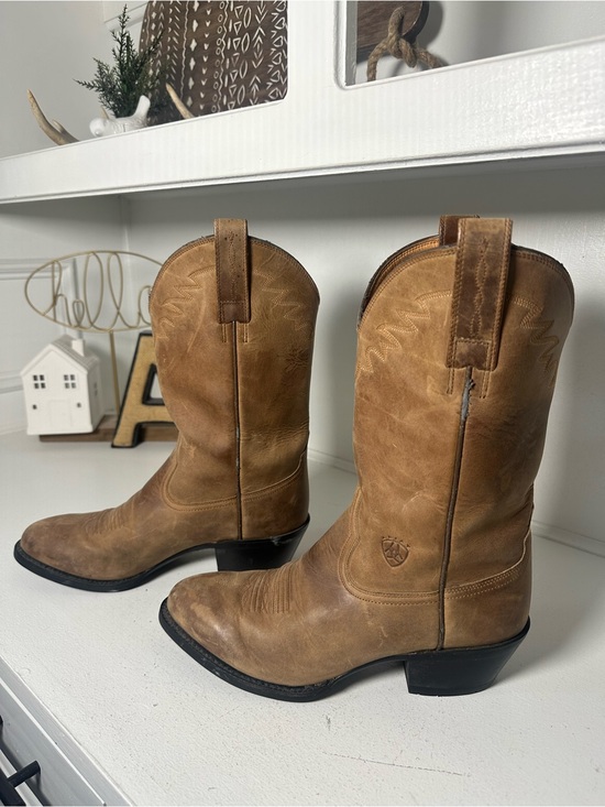 Ariat Shoes - Ariat Men’s 8.5D Women’s 10 Cowboy Boots Brown Leather Western Ranch Rodeo